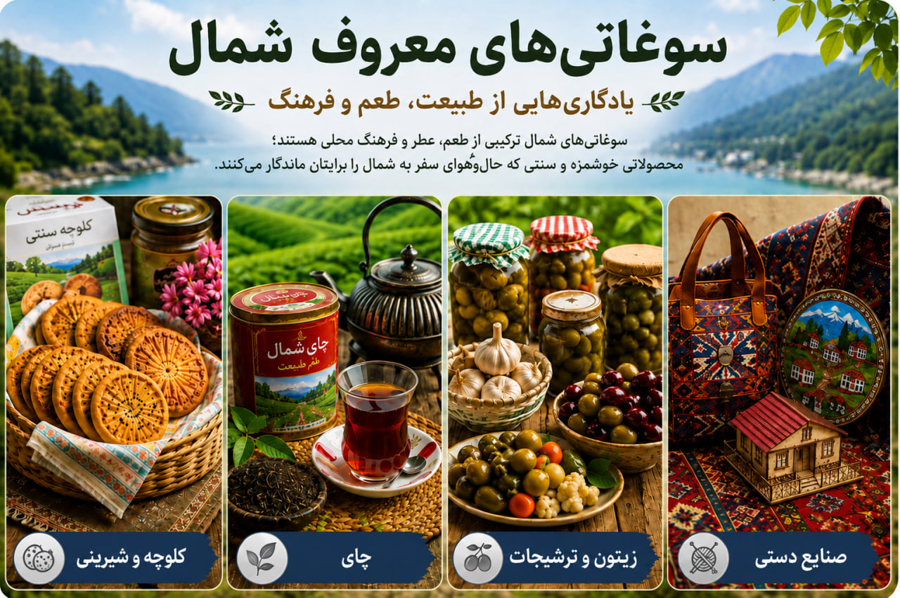 سوغاتی های معروف شمال
