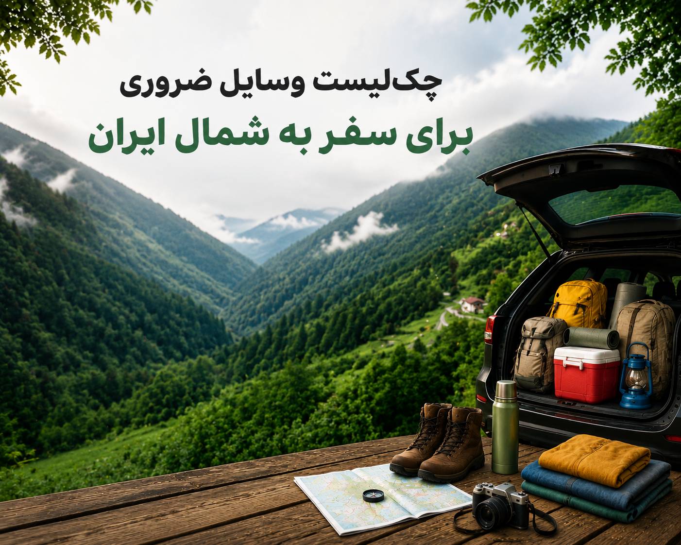 چک‌لیست وسایل ضروری برای سفر به شمال ایران