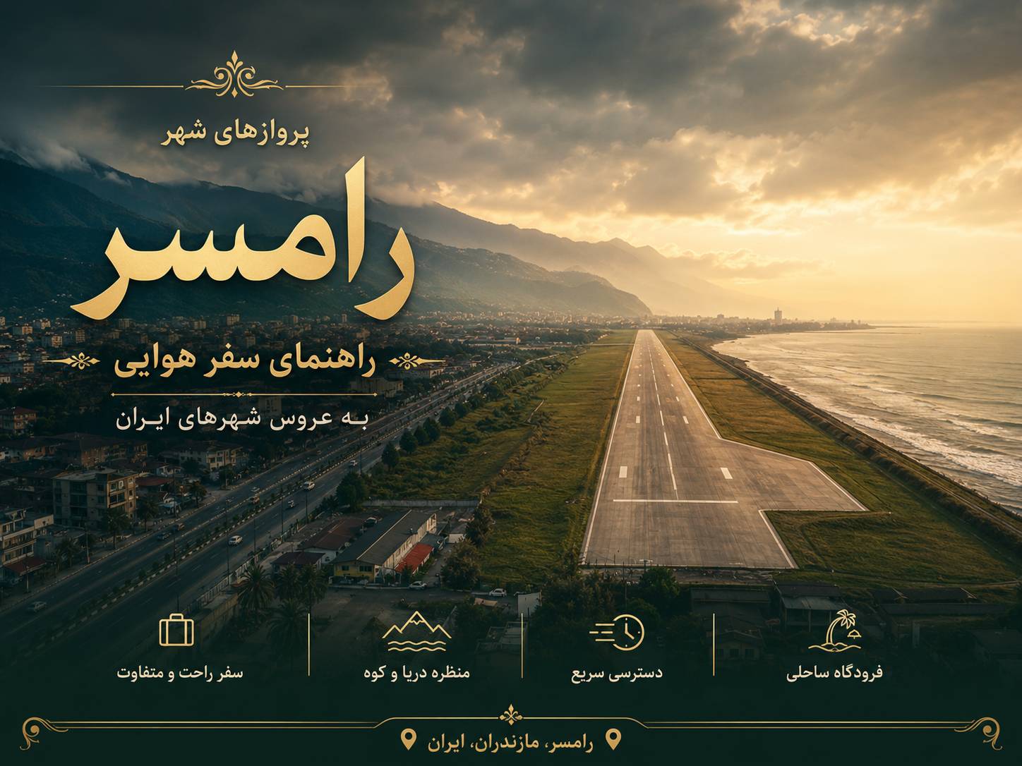 پروازهای شهر رامسر؛ راهنمای سفر هوایی به عروس شهرهای ایران