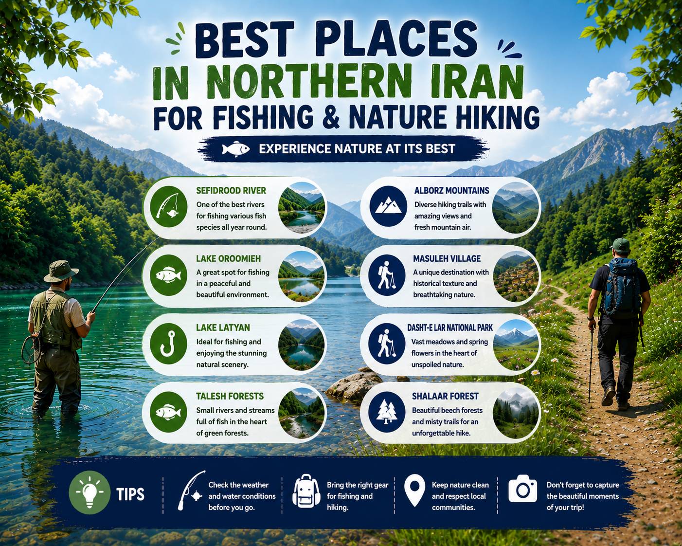 Best Northern Iran Destinations for Fishing and Nature Activities