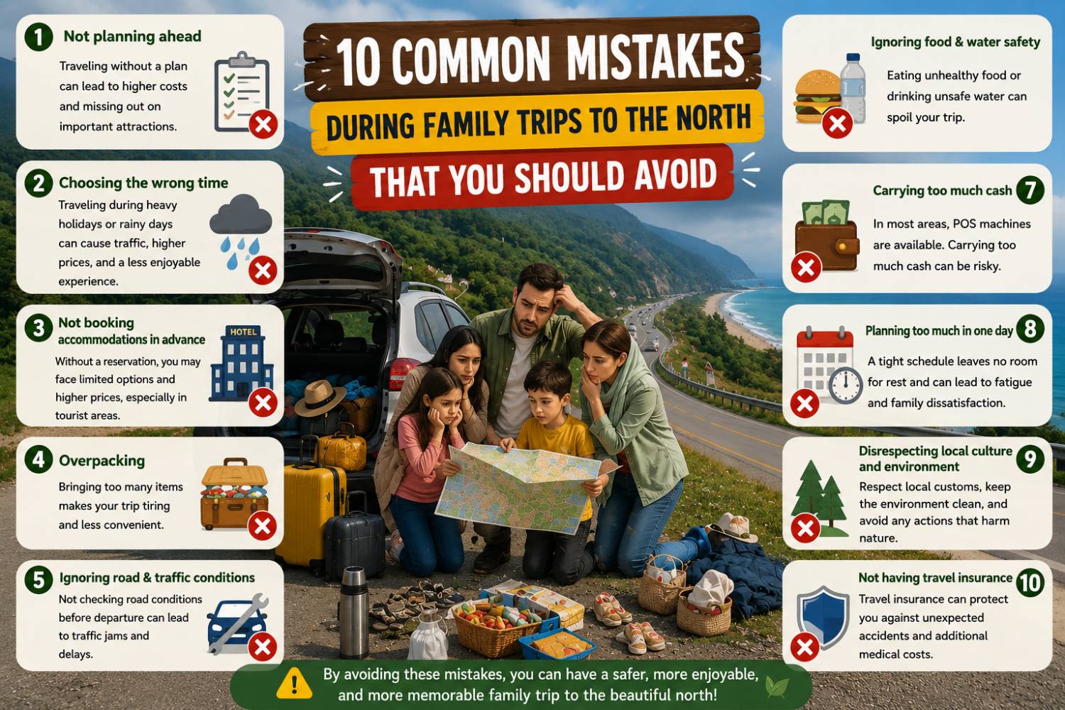 ۱۰ Common Mistakes Families Make When Traveling to Northern Iran