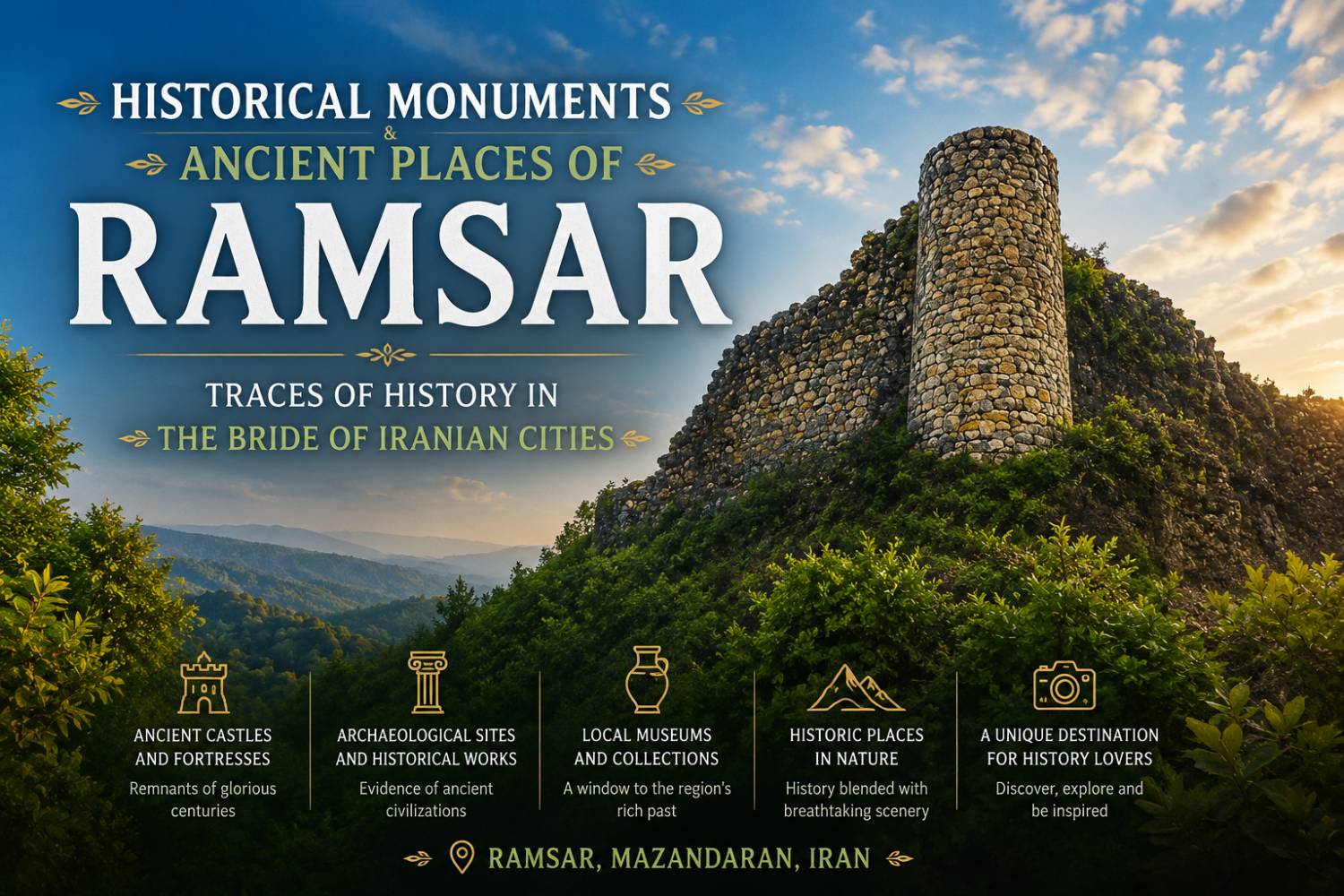 Historical and Ancient Attractions in Ramsar