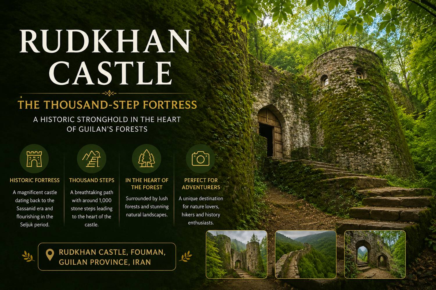 Rudkhan Castle: The Thousand-Step Fortress in the Forests of Gilan