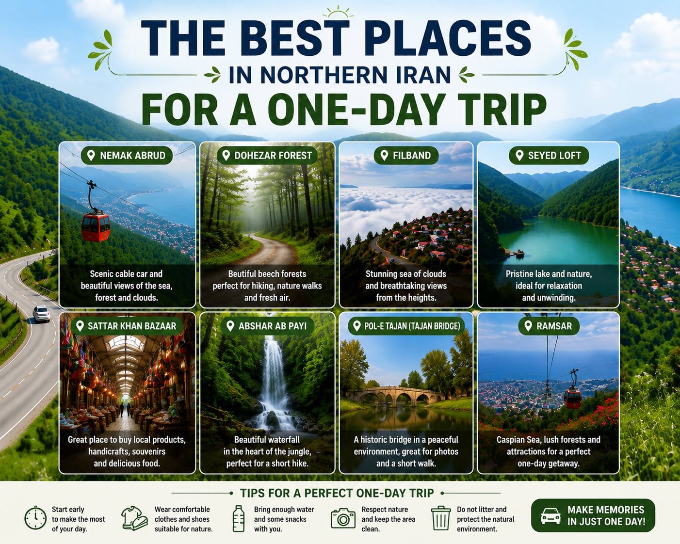 Best Northern Iran Destinations for a One-Day Trip