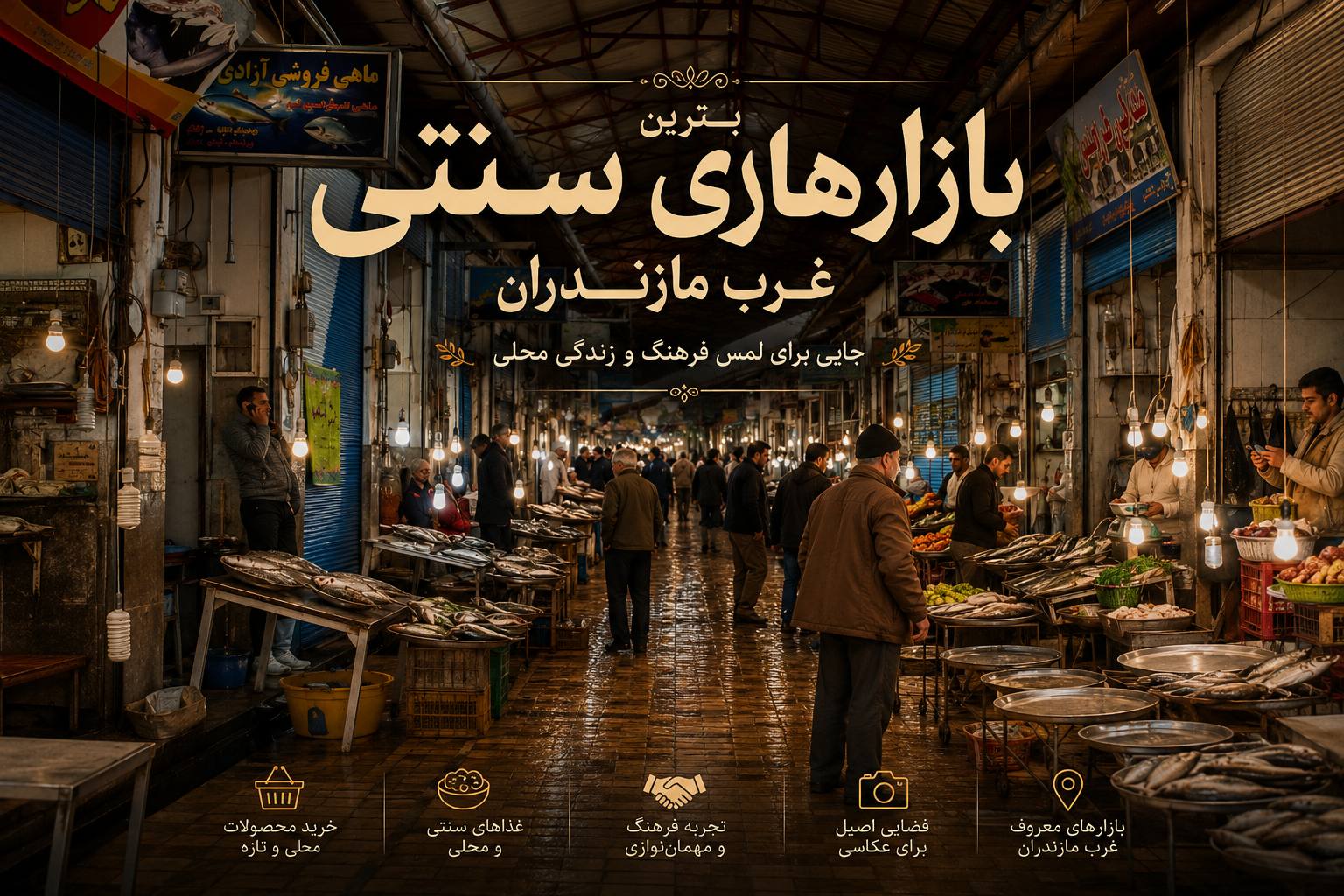بهترین بازارهای سنتی غرب مازندران؛ جایی برای لمس فرهنگ و زندگی محلی